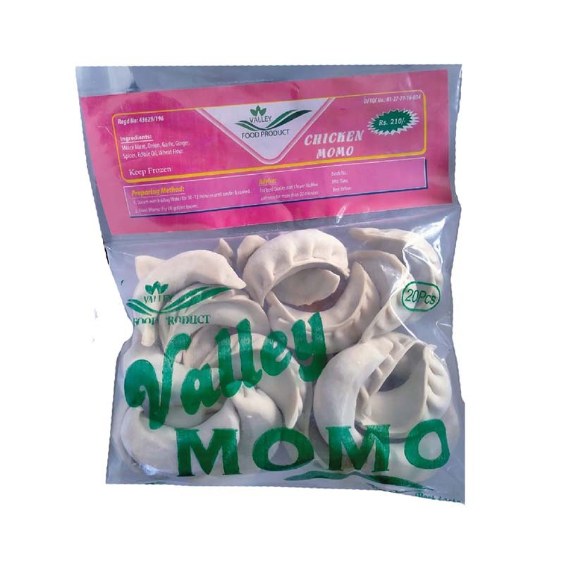 Valley Chicken Momo Pack of 20pcs (Achar Free)