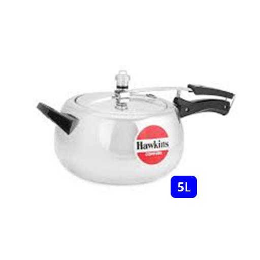 Hawkins Hc50 Contura 5-Liter Pressure Cooker Small Aluminum