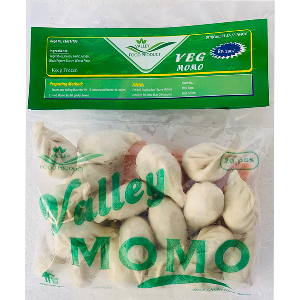 Valley veg Momo Pack of 20pcs (Achar Free)