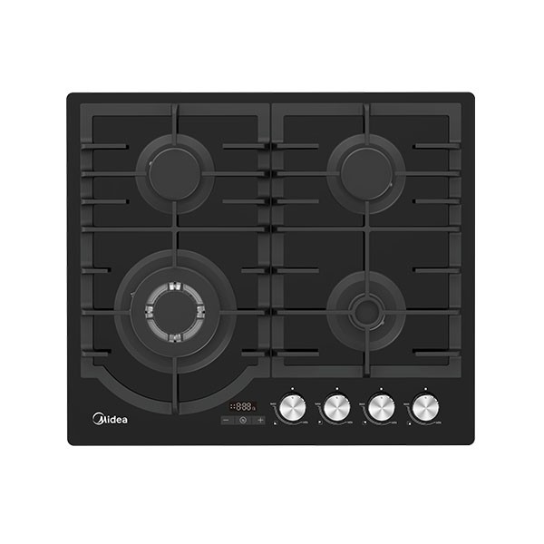 Midea 60cm Black Glass Gas Hob 60GH096