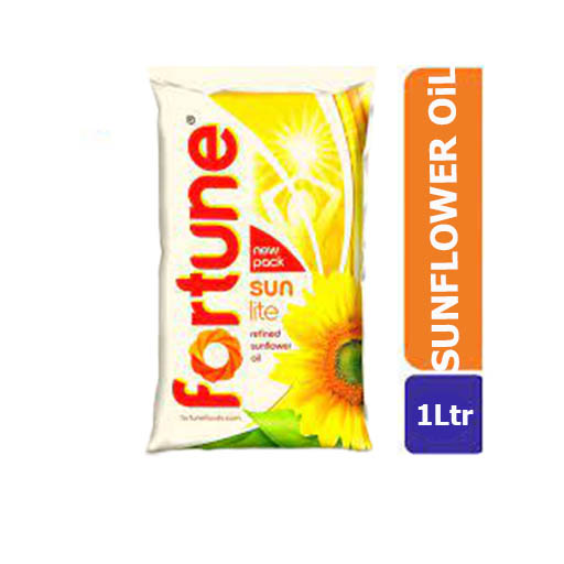 Fortune Refined Sunflower Oil Pouch 1l