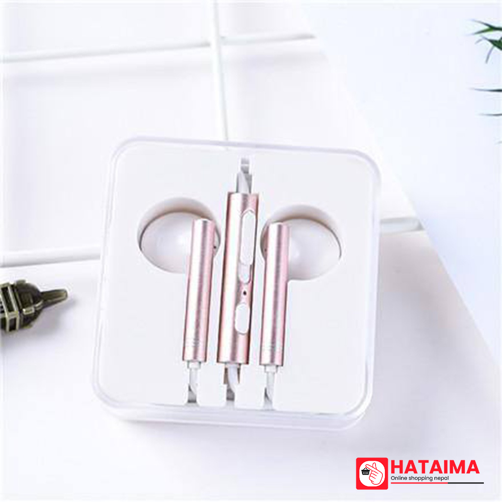 Stylish Comfortable Earphones (Rose Gold)