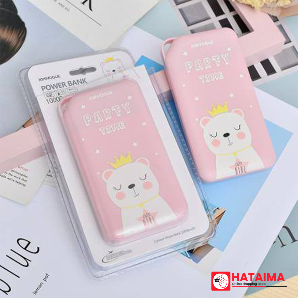 Cartoon Power Bank 10000mAh (Pink)