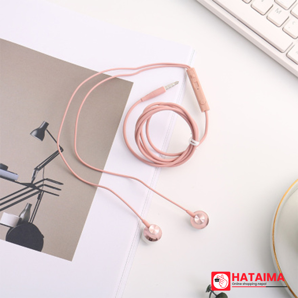 Trendy Vogue Earphones (Rose Gold)