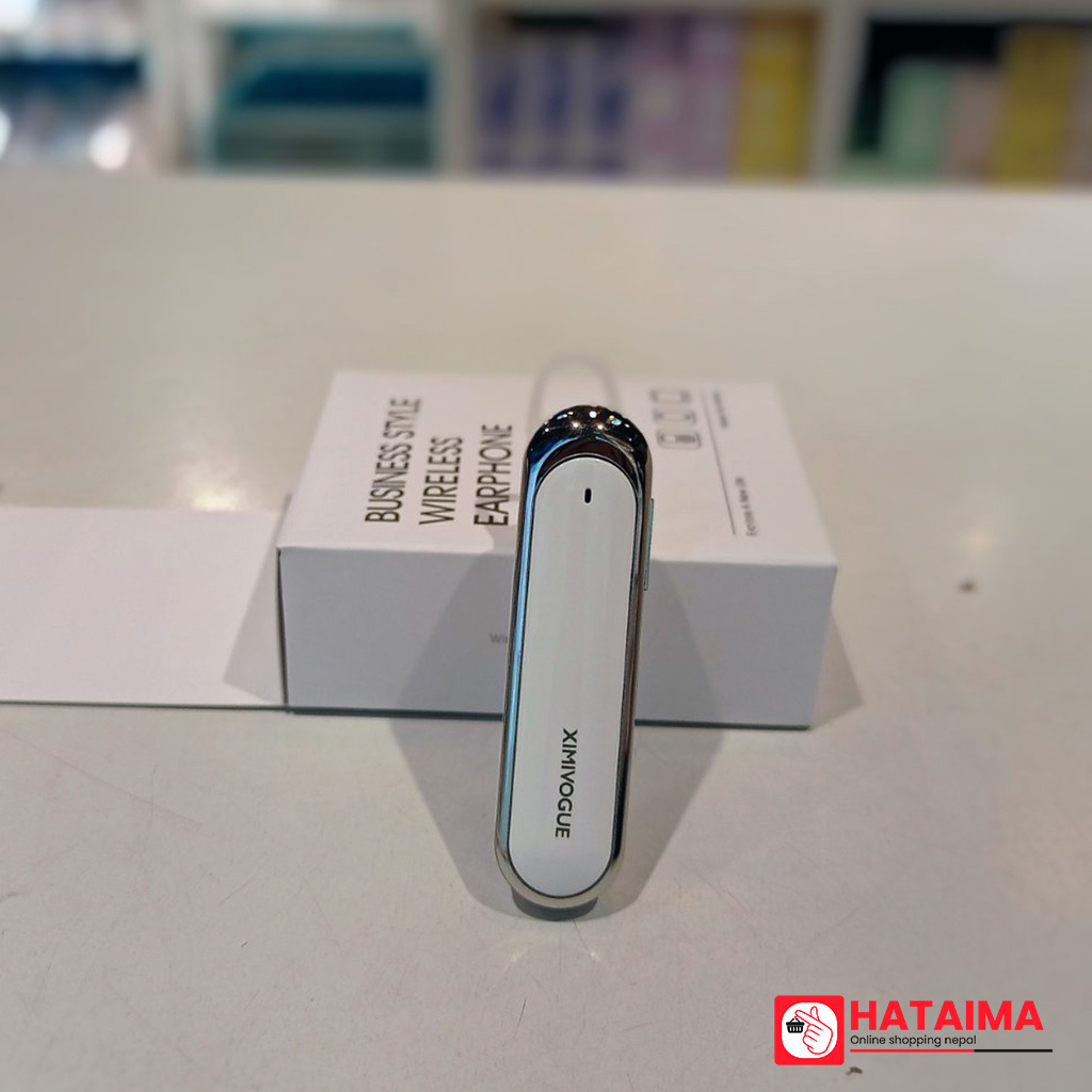 Business Style Wireless Earphone-BLUE807 (Porcelain White)