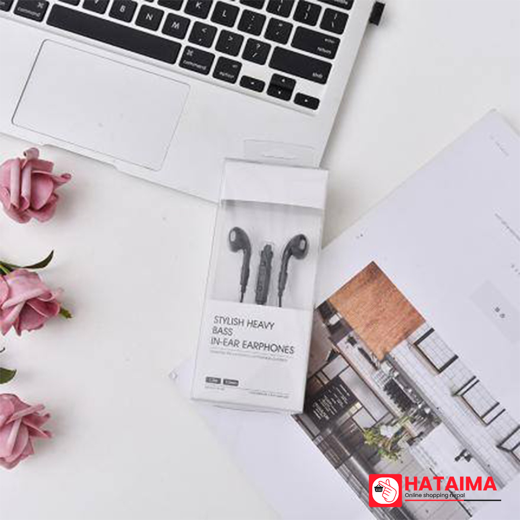 Stylish Heavy Bass In-Ear Earphones-Black